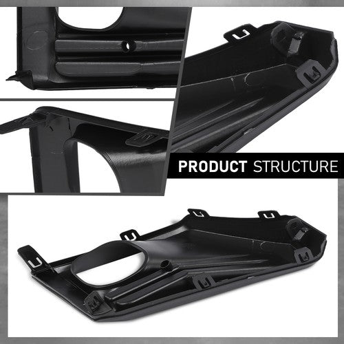 Solid Spare Front Bumper Fog Light Bezel Lamp Trim Left Side Fit For 2019-2024 Toyota RAV4