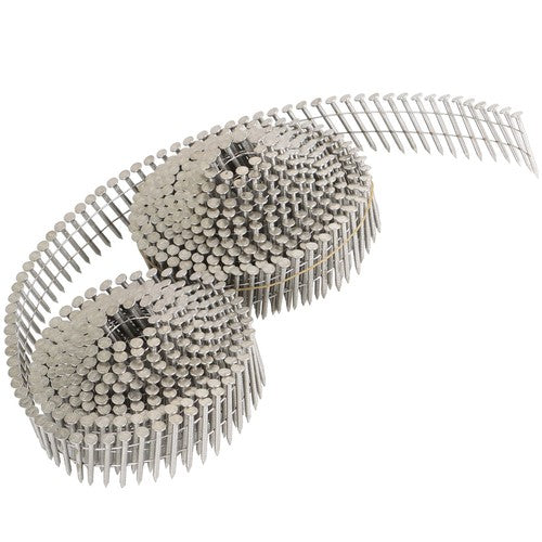 Solid Spare 15 Degree Wire Coil 1-1/4 ×.09 Ring Shank Stainless Steel Siding Nails 3600Pcs
