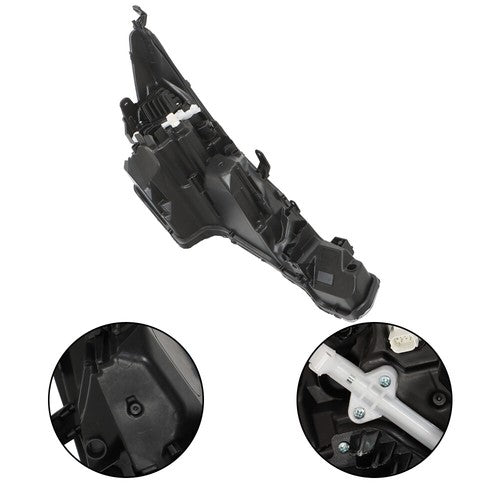Solid Spare For Toyota Corolla 2023 LH/Driver Side Black Headlight Headlamp Clear Lens LED