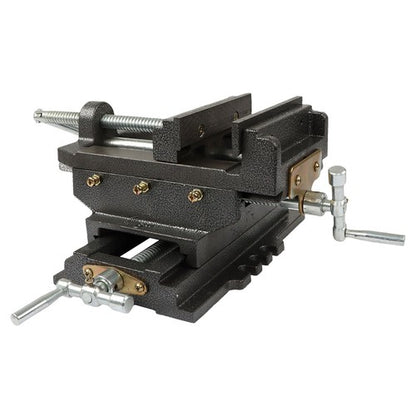 Solid Spare Machine Heavy Duty Cross Drill Press Vise Slide Metal Milling 6" 2 Way Clamp