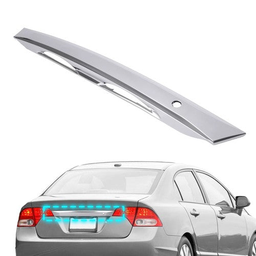 Solid Spare Silver Rear Trunk Deck Lid Trim For 2006-2011 Honda Civic Sedan 4-Door
