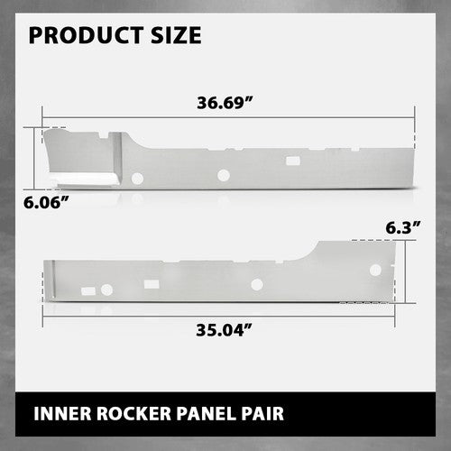 Solid Spare Inner Rocker Panels Fit For 2004-2008 Ford F-150 4 Door Extended Cab Left+Right