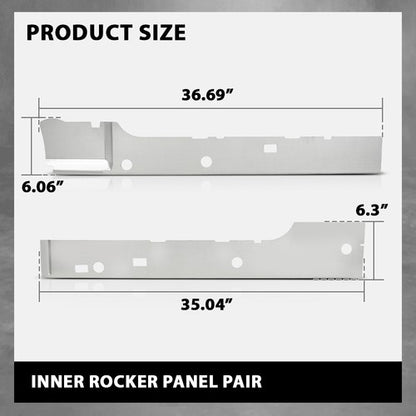 Solid Spare Inner Rocker Panels Fit For 2004-2008 Ford F-150 4 Door Extended Cab Left+Right