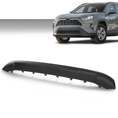 Solid Spare Front Lower Valance Skid Plate Board Guard Fit For 19-22 Toyota Rav4 Black ABS