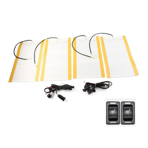 Car Switch 12V Universal For Trucks Carbon Fiber Heated Seat Heater Pad Kit