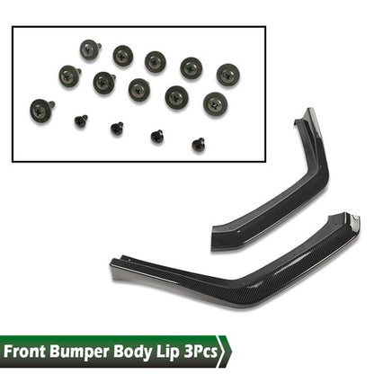 Solid Spare Front Bumper Lip Spoiler Splitter Fit For 2015-2021 Subaru WRX STi CS-Style