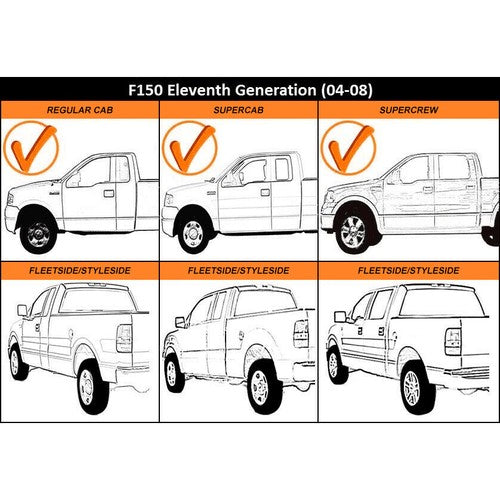 Solid Spare New Tailgate For 2004-2008 Ford F150 F-150 Styleside / Fleetside 04 05 06 07 08