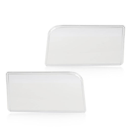 Solid Spare Fit For 92-1996 Ford F150 F250 F350 Bronco Clear Headlight Replacement Lens