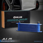 Solid Spare Universal 7 Row AN10 Aluminum Transmission Engine Oil Cooler Blue