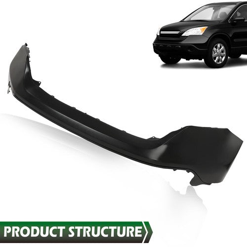 Solid Spare Fit For 2007-2009 Honda CRV CR-V Front Bumper Cover Assembly Black HO1000251