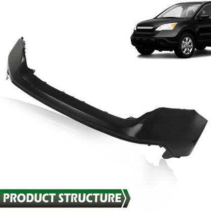 Solid Spare Fit For 2007-2009 Honda CRV CR-V Front Bumper Cover Assembly Black HO1000251