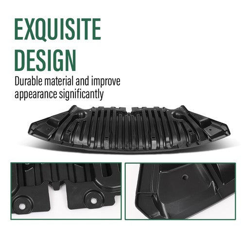Solid Spare Front Lower Engine Splash Undercar Shield For 10-15 Mercedes-Benz GLK250 GLK350