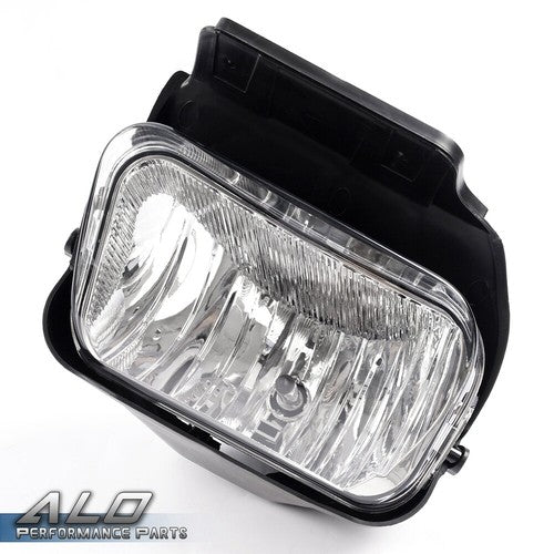 Solid Spare Fit For 03-06 Chevy Silverado Avalanche LED DRL Clear Headlights+Fog Lights