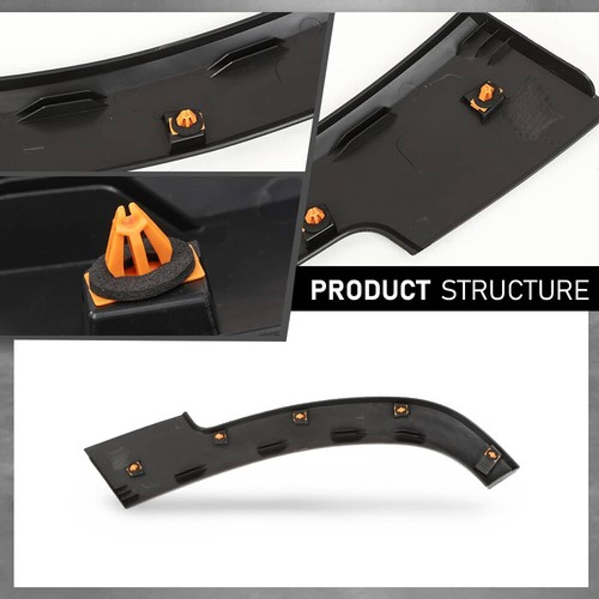 Solid Spare Rear Right Fender Flare Wheel Molding Front Section Fit For 19-23 Jeep Cherokee