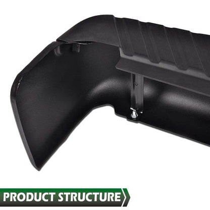 Solid Spare Black - Complete Rear Steel Bumper Assembly Fit For 2009-2014 Ford F150 Truck