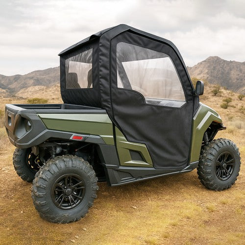 Solid Spare For UTV T-Boss 550 750 560 760 Durable Black+Clear PVC Soft Full Door Enclosure