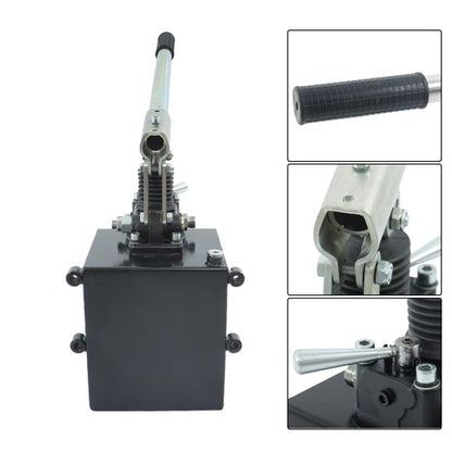 Solid Spare Hydraulic Piston Hand Pump 2.7 Cid 5 Quart With Valve For Double Acting Cylinder