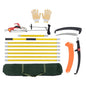 Solid Spare 27ft manual tree pruning saw band scissors 8 knots yellow