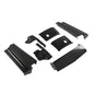 Solid Spare Fit For 1979-1985 Cadillac Eldorado Rear Bumper Fillers Set of 7 Black