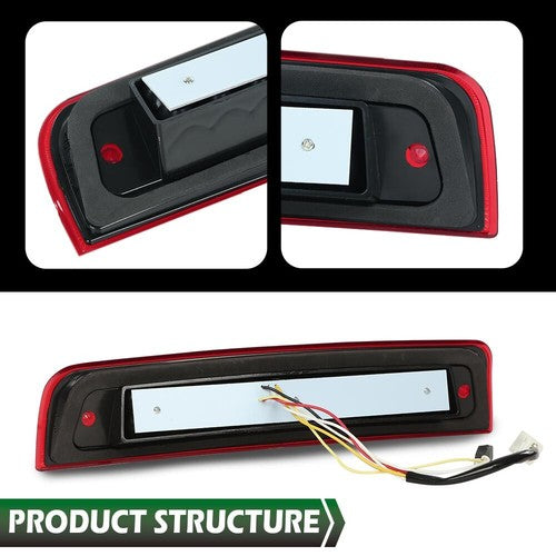 Solid Spare Fit For 09-2017 Dodge Ram 1500 2500 3500 LED 3rd Brake Tail Light Cargo Lamp Red