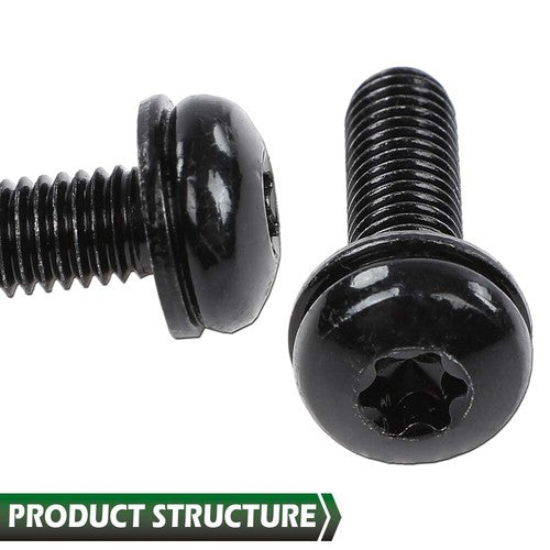 Solid Spare 12pcs Windshield Frame & Hinge Torx Screws Fit For 2007-2017 Jeep Wrangler JK