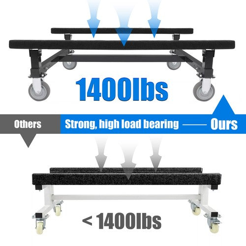 Solid Spare 23"x17" 1400lbs Capacity Watercraft Dolly Boat Jet Ski Stand Storage Cart