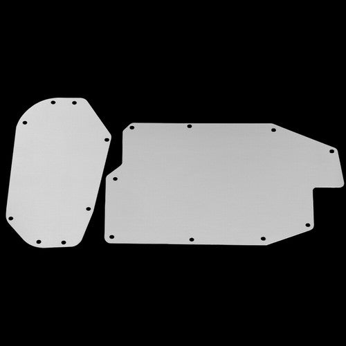 Solid Spare Fit For 1966-1967 Chevelle Aluminum A/C Heater Delete Panel Plate Complete Set