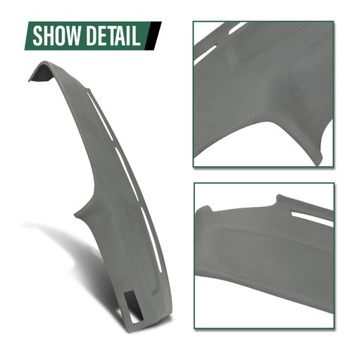 Solid Spare TPE Dashboard Dash Cover Cap Overlay Fit For 89-95 Toyota 4Runner & Pickup Gray
