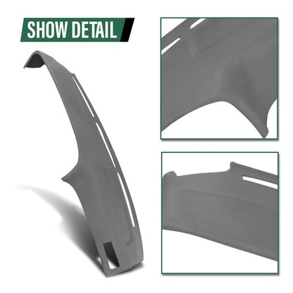 Solid Spare TPE Dashboard Dash Cover Cap Overlay Fit For 89-95 Toyota 4Runner & Pickup Gray