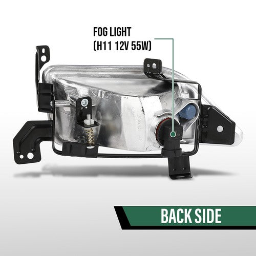 Solid Spare Fit For 2006 2007 2008 Honda Pilot Fog Lights Driving Lamps Left+Right Side