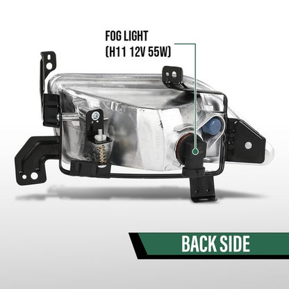 Solid Spare Fit For 2006 2007 2008 Honda Pilot Fog Lights Driving Lamps Left+Right Side