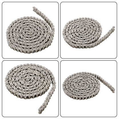 Solid Spare 60SS Heavy Duty Roller Chain 10 feet With 2 Connecting Links Carbon Steel ?