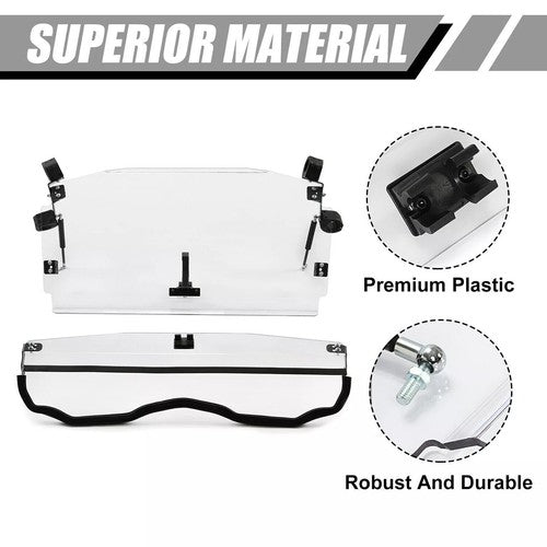Solid Spare For CFMOTO ZForce 800 Front Flip Windshield Scratch Resistant 500/1000 Model