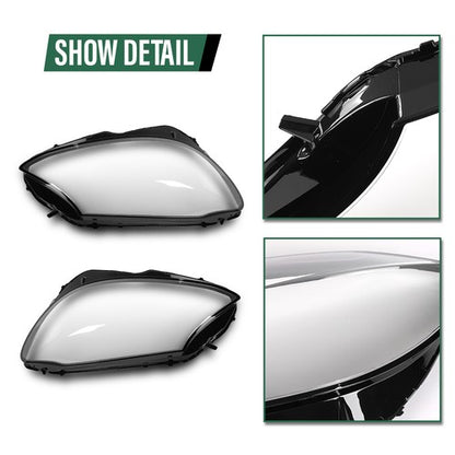 Solid Spare Fit For 2015-2017 Mercedes Benz W205 C180 C200 C260L Headlight Replacement Lens