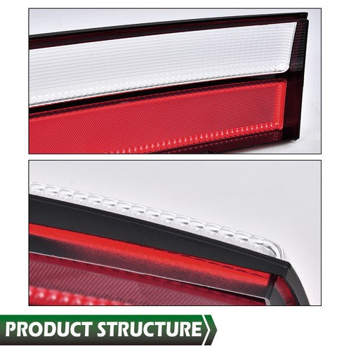 Solid Spare Fit For 87-93 Ford Mustang Fox Body LX Style Tail Light Taillamp Lens Right