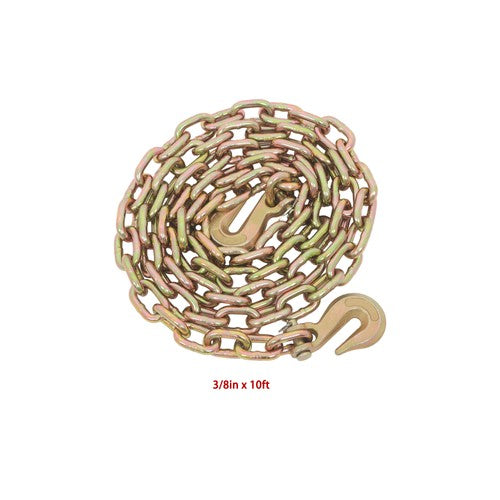 Solid Spare 3/8in-1/2in×10ft G80 Chain and Bundle Kit Steel Red 9215lbs Width 24-31in Steel