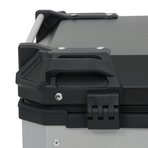 Solid Spare 45L Silver Motorcycle Luggage Waterproof Tail Box Scooter Trunk Storage Top Case