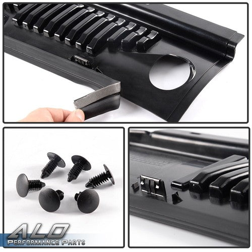 Solid Spare Windshield Cowl Cover Fit For 99-04 Ford Mustang Improved Wiper Cowl Grille