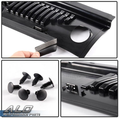 Solid Spare Windshield Cowl Cover Fit For 99-04 Ford Mustang Improved Wiper Cowl Grille