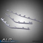 Solid Spare Fit For 09-15 Cadillac CTS V Gray Front Bumper Trim Molding Kit GM1044116