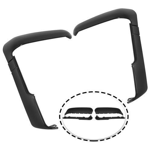 Solid Spare For Chevy Silverado GMC Sierra HD 2500 3500 2020-2023 24 Side Mirror Cover Caps