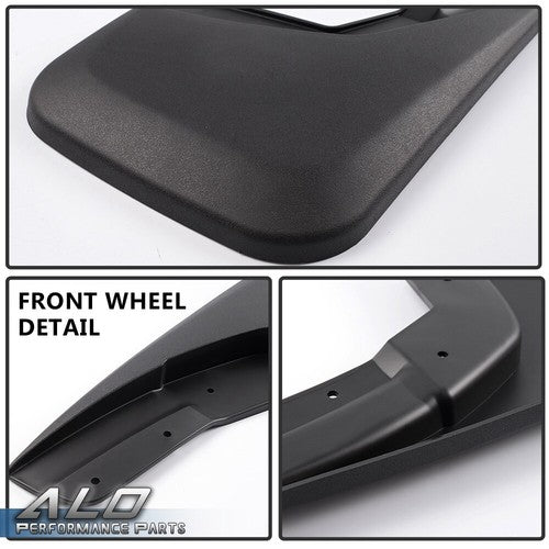 Solid Spare Fit For 14-18 Silverado Molded Front Mud Flaps Guards Splash Guards 2pcs