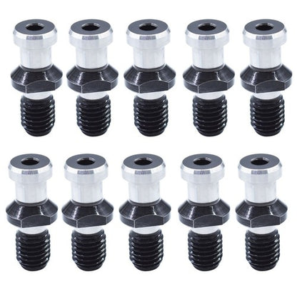 Solid Spare CAT40 75?? 0.747" Pull Stud Coolant Thru Retention Knob For Mori Doosan 10Pcs