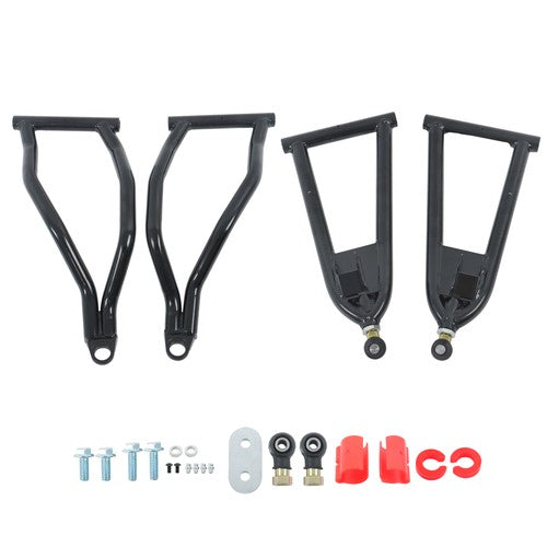Solid Spare High Clearance 1.5" Forward A-Arm - BLACK For Polaris RZR S 800 / 4 800