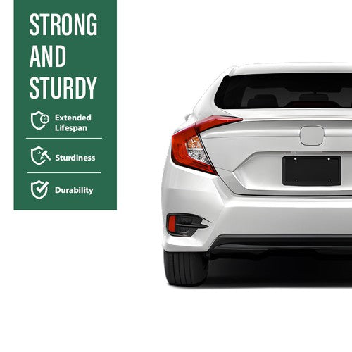 Solid Spare Fit For 2016-2021 Honda Civic Rear Bumper Lip Diffuser Splitter Spoiler Black