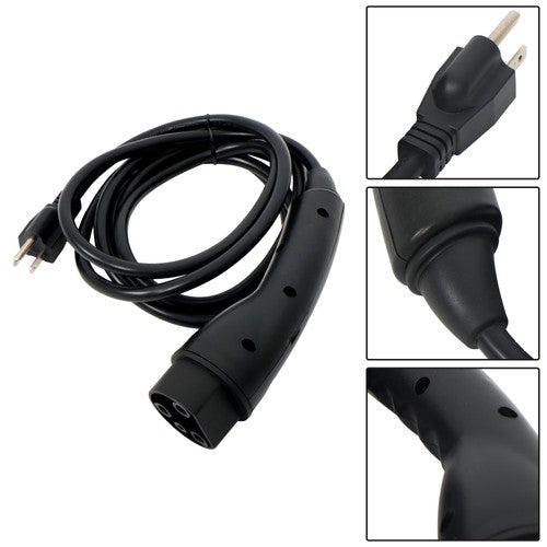 Solid Spare Fits For Evolution ICON Golf Carts Charging Power Cord Assembly Black