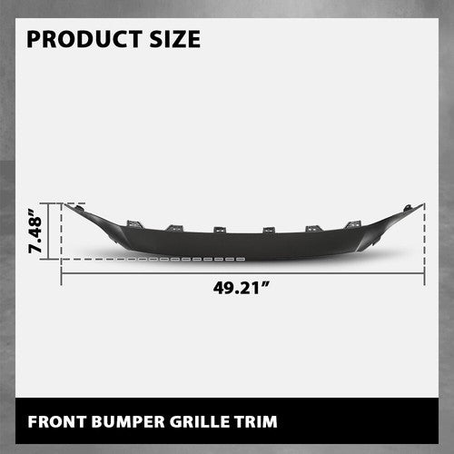 Solid Spare Front Bumper Grille Cover Trim Fit For 2020-2023 Toyota Highlander 52711-0E900