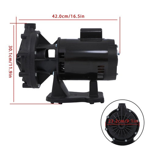 Solid Spare Swimming Pool Water Pump Motor 0.75HP 12GPM 115/230 VAC LA01N EC-LA01N