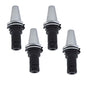 Solid Spare 4 Chucks Tool Holder Set CAT40-ER20 Collet Chucks W. 4" Long Gage Length