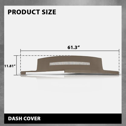 Solid Spare TPE Dash Cover Cap Beige Fit For 88-94 Chevy GMC C/K 1500 2500 3500 Blazer